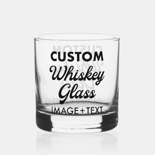 Custom Personalised Whiskey Glass 12oz. (Front)