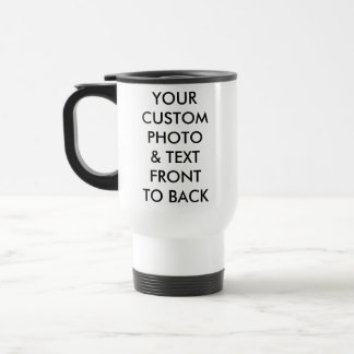 Custom Personalised WHITE PHOTO TRAVEL MUG