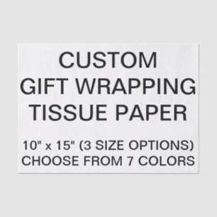 Custom Personalised White Tissue Paper For Gifts