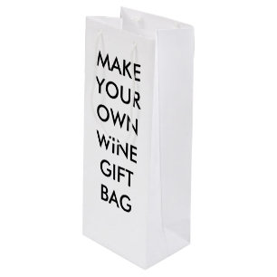Custom Personalised Wine or Champagne Gift Bag