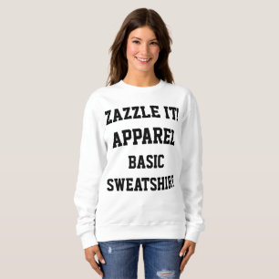 Custom Personalised Womens BASIC SWEATSHIRT