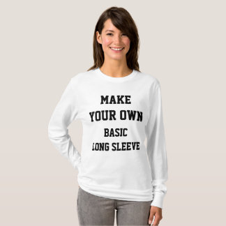 Custom Personalised Women's LONG SLEEVE T-SHIRT