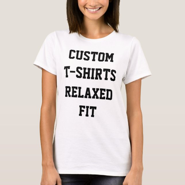 Custom Personalised Women's RELAXED FIT T-SHIRT (Front)
