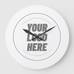 Custom Personalised Your Logo Here Large Clock