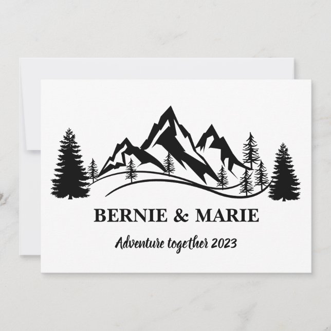 CUSTOM PERSONALIZE ADVENTURE TOGETHER INVITATION (Front)