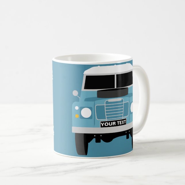 Custom Personalize Classic Land Rover Series 3 mug (Front Right)