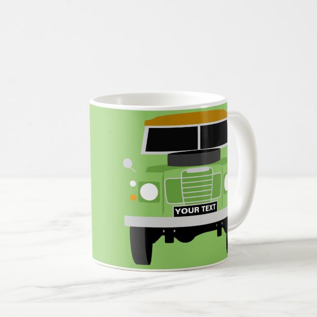 Custom Personalize Classic Land Rover Series 3 mug (Front Right)