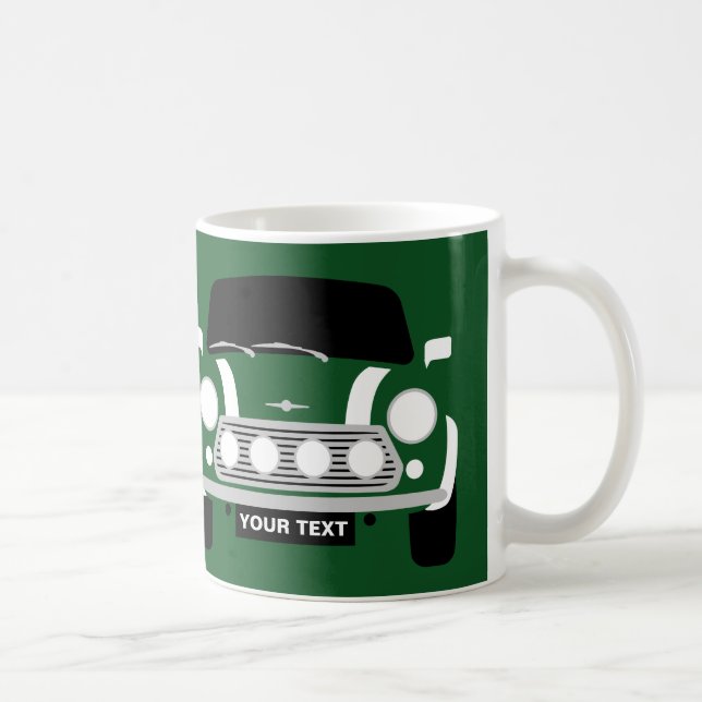 CUSTOM PERSONALIZE CLASSIC MINI CaR Coffee Mug (Right)
