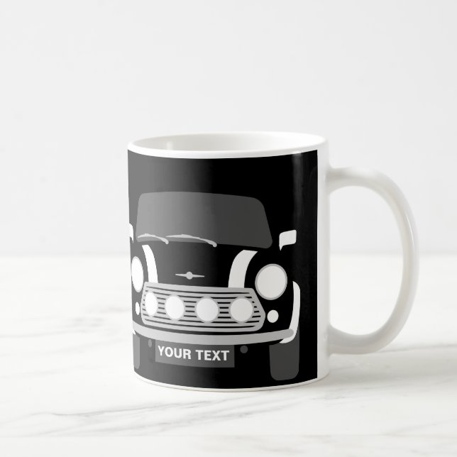 CUSTOM PERSONALIZE CLASSIC MINI CaR Coffee Mug (Right)