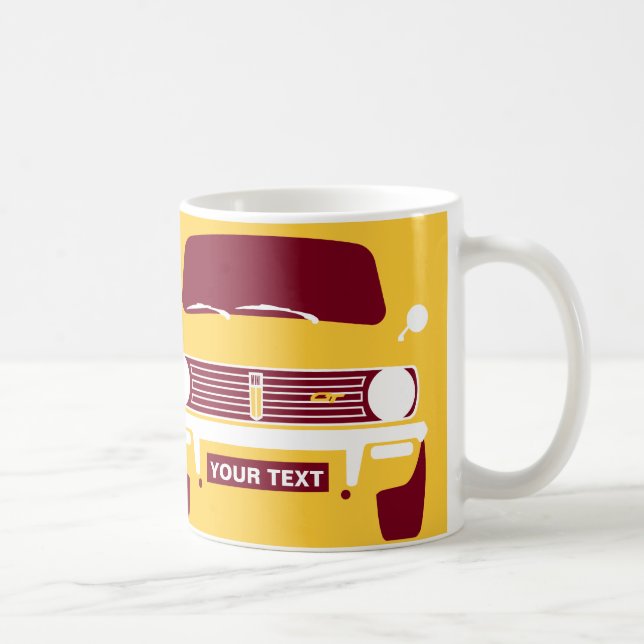 CUSTOM PERSONALIZE CLASSIC RETRO MINI CLUBMAN COFFEE MUG (Right)