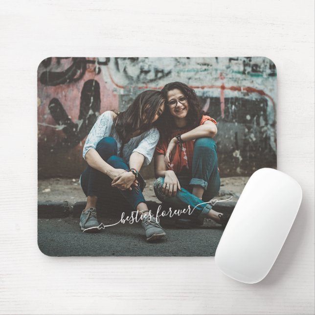 Custom Personalize Photo And Names Template Mouse Mat (With Mouse)