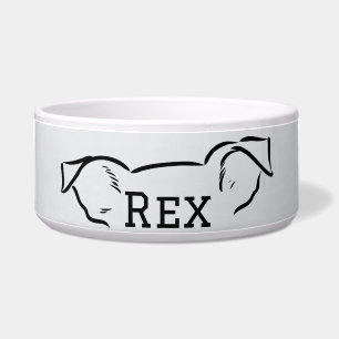 Custom Personalized Dog Pet Bowl Dish Gift
