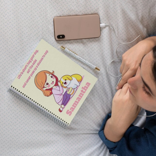 Custom Personalized Dog Puppy lover gift Notebook (Creator Uploaded)