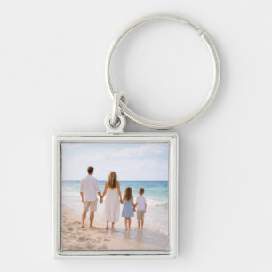 Custom Personalized Family Photo Key Ring