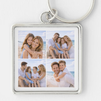 Custom Personalized Family Photo Key Ring