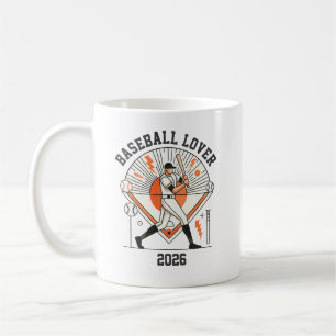 Custom Personalized Global Baseball 2026 Coffee Mug