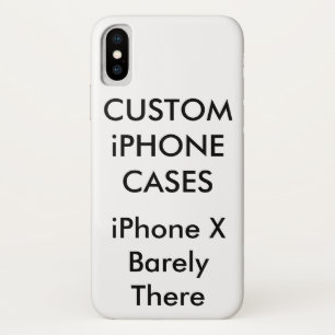 Custom Personalized iPhone X Barely There Case
