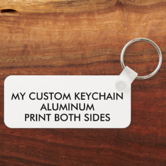 Custom Personalized LIGHT ALUMINUM PHOTO KEYCHAIN