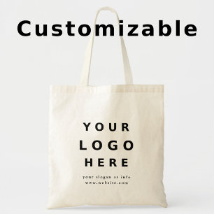 Custom Personalized Logo Modern Promotional Tote Bag