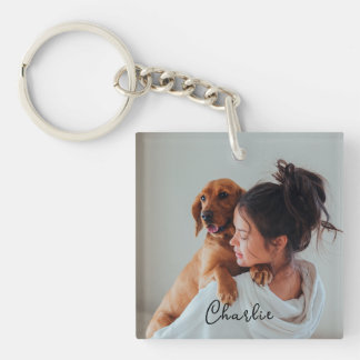 Custom Personalized Pet Photo Key Ring