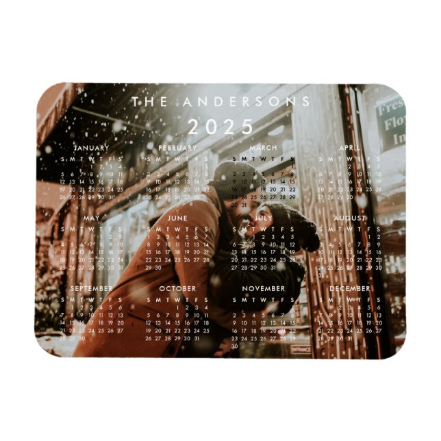 Custom Personalized Photo 2023 Calendar Magnet (Horizontal)