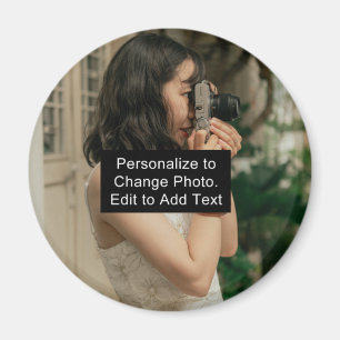 Custom Personalized Photo Artwork Name Slogan RD Magnet