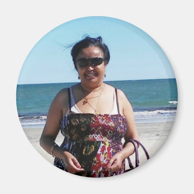 Custom Personalized Photo Gift Magnet (Front)