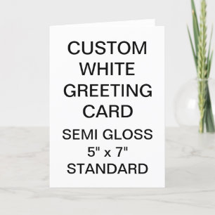 Custom Personalized Photo Glossy Greeting Card
