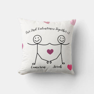 Custom Personalized Valentines Pillow