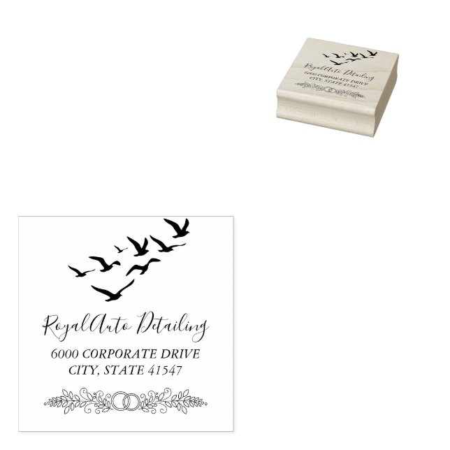 Custom Personalized Your Own Return Address  Rubber Stamp (Stamped)