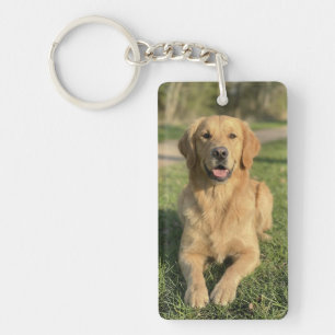 Custom Pet 2 Photo Dog Lover Keepsake Key Ring