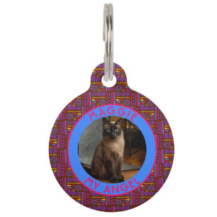Custom Pet Appreciation Gift Tribal Print Tag