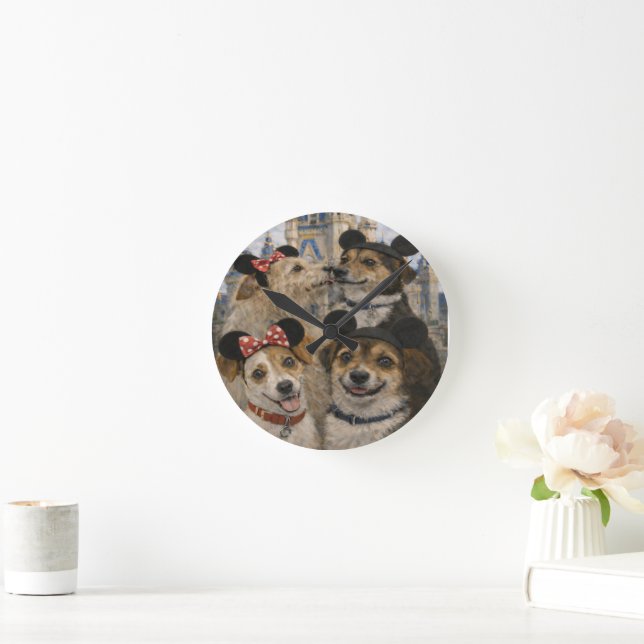 Custom Pet Art Acrylic Wall Clock – 10.75" Modern  (Home)