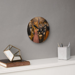Custom Pet Art Acrylic Wall Clock – 10.75" Modern