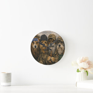 Custom Pet Art Acrylic Wall Clock – 10.75" Modern