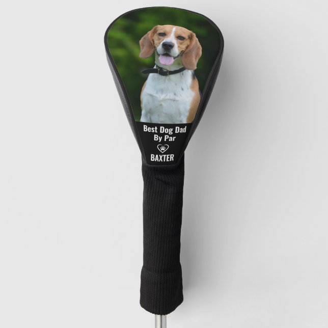 Custom Pet Beagle Dog Photo Personalised Golf Head Cover (Front)
