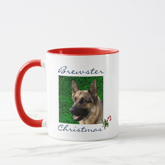 Custom  Pet Cat Dog Photo Personalised Christmas M Mug (Left)
