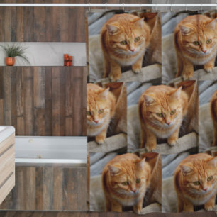 Custom Pet Cat Dog Photo Template Shower Curtain
