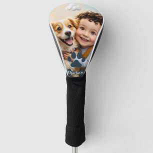 Custom Pet & Child Photo Golf– Personalized gift Golf Head Cover