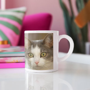 Custom Pet Collage Photo Personalised Two-Tone Coffee Mug