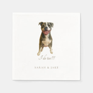 Custom Pet Custom Bruno 3 Wedding Napkins