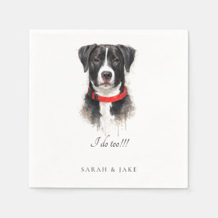 Custom Pet Custom Bruno Closeup Wedding Napkins