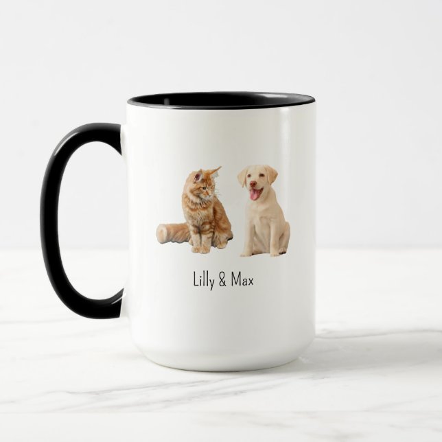 Custom Pet Custom Coffee Gift For Pet Lover Mug (Left)