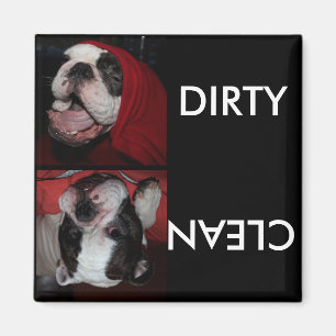 Custom Pet Dishwasher Clean or Dirty Magnet