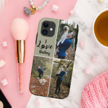 Custom Pet Dog Collage Photo iPhone Case