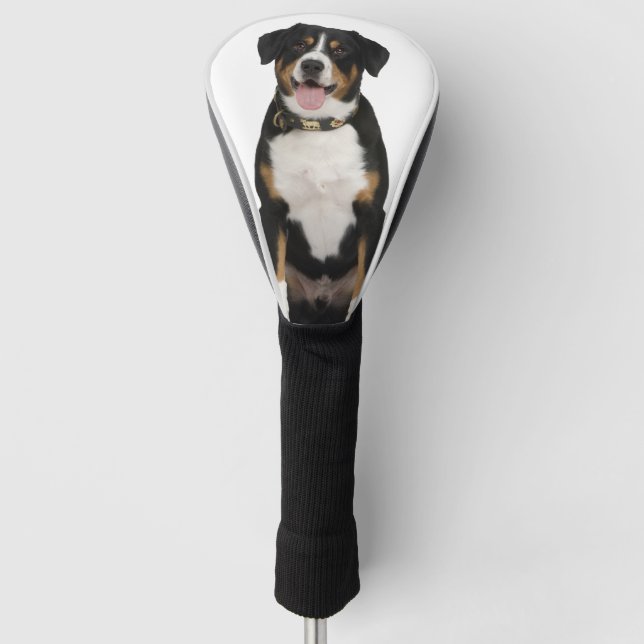 Custom Pet Dog Photo Burnese Mountain Golf Head Cover (Front)