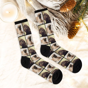 Custom Pet Dog Photo Collage Socks