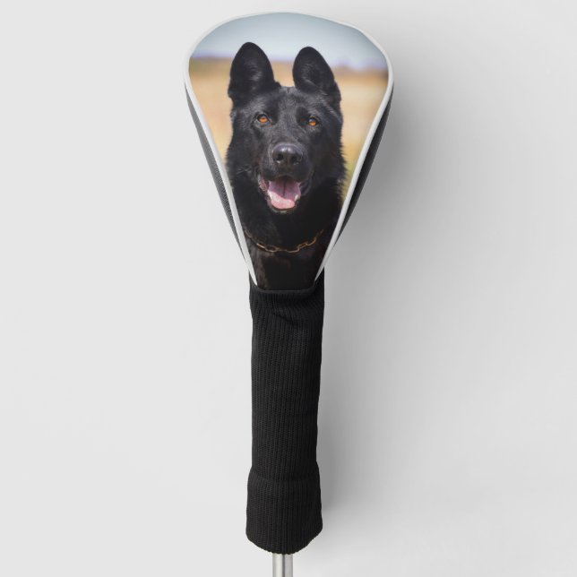 Custom Pet Dog Photo German Shepherd Golf Head Cover (Front)