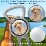 Custom Pet Dog Photo Modern Personalised Divot Tool<br><div class="desc">Surprise your favourite Golfer and Golf Lover with these super cute photo custom golf divot tool and matching golf accessories. Customise these golf ball markers with your favourite pet photo, kids photo or dog photo, perfect for the golf dad or golf mum for fathers day, mothers day, christmas and birthdays!...</div>