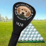 Custom Pet Dog Photo Personalised Monogram Golf Head Cover<br><div class="desc">Best Dad By Par ... Two of your favourite things , golf and your dog ! Now you can take your best friend with you as you play 18 holes . Customise these dog golf head covers with your dogs favourite photo and name . Great gift to all golf and...</div>